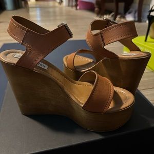 Steve Madden Brown Wedges size 8
